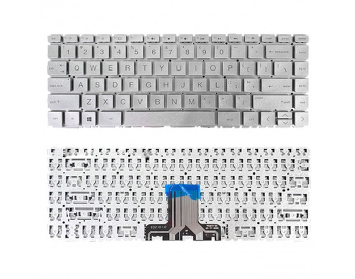 HP 14S CF Silver Laptop Keyboard Precision Typing Reliable Replacement